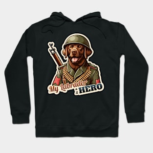 Labrador Retriever soldier Hoodie